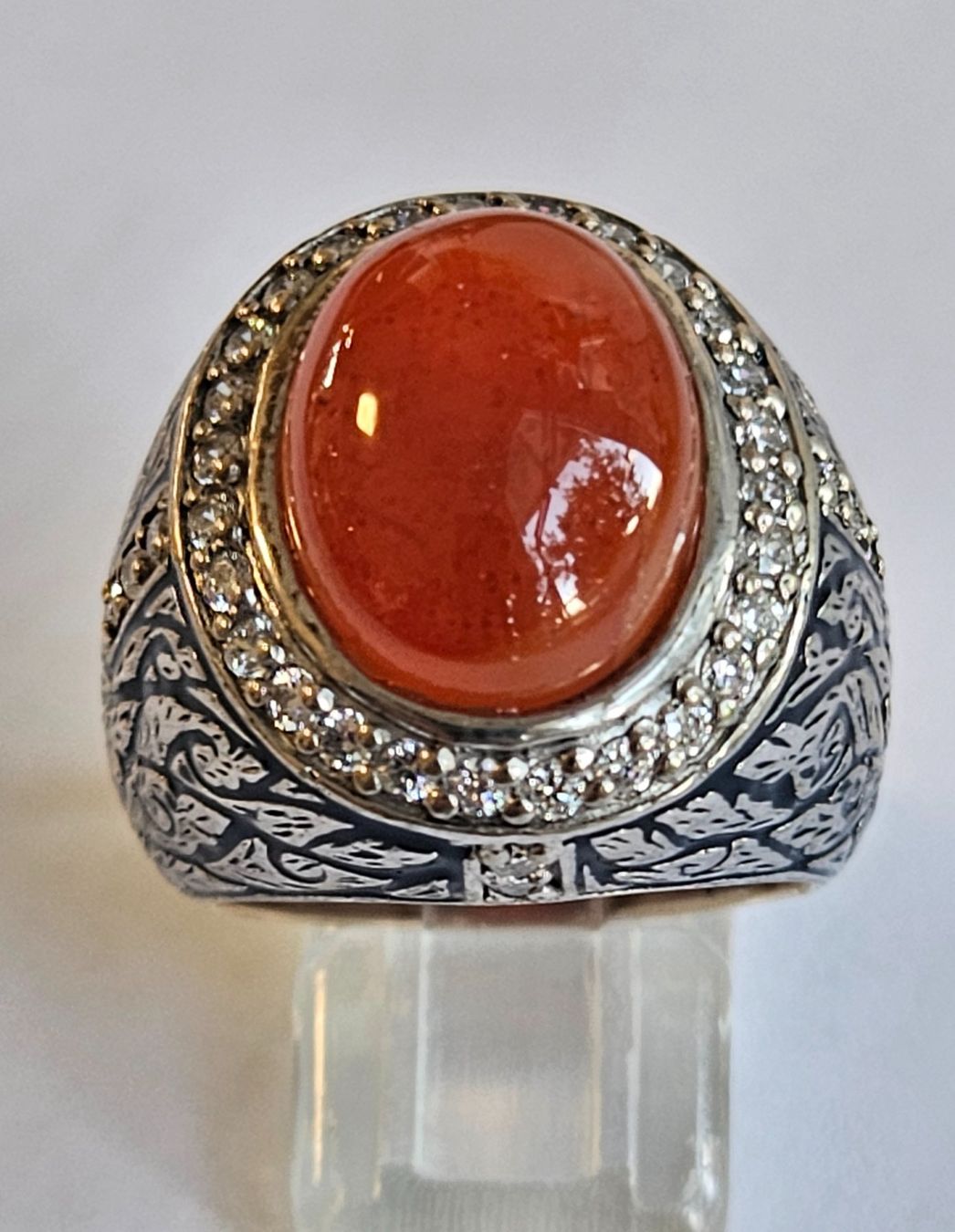 Anelli: Carneol cabochon Fingerring – Nuovo (secondo la descrizione) da Zürich venduto da Benedikt21 1