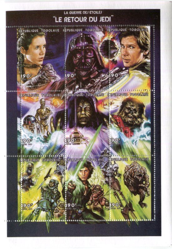 Alle Briefmarken: Block "Star Wars". Togo – Neu und originalverpackt aus Basel von Butsch5