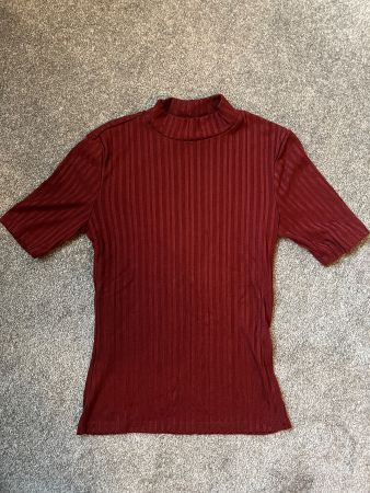 Top Shirt bordeaux rot H&M Gr. S