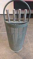 Kaminbesteck 4-teilig grau  Metall mit Ständer gebraucht