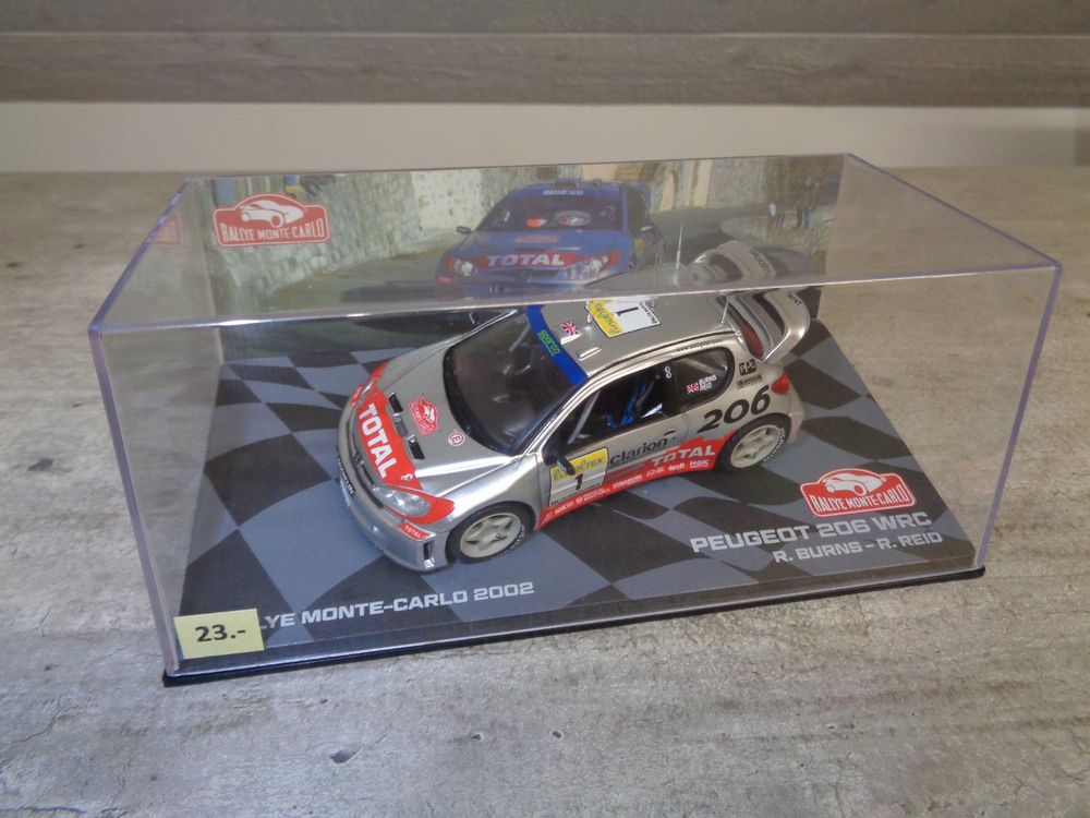 Planche De Décalcomanies 1/43 Pour Peugeot 206 WRC Rallye Monte-Carlo 2002 - Ref 0473 Rallye Miniature
