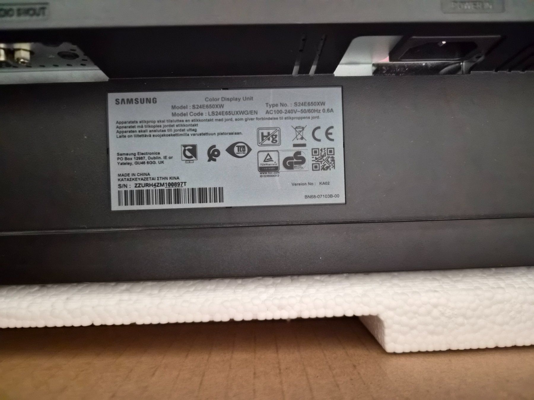 Samsung Monitor: 24" Monitor Samsung  S24E650XW – Usato da Alpnach Dorf venduto da findelmundo 2