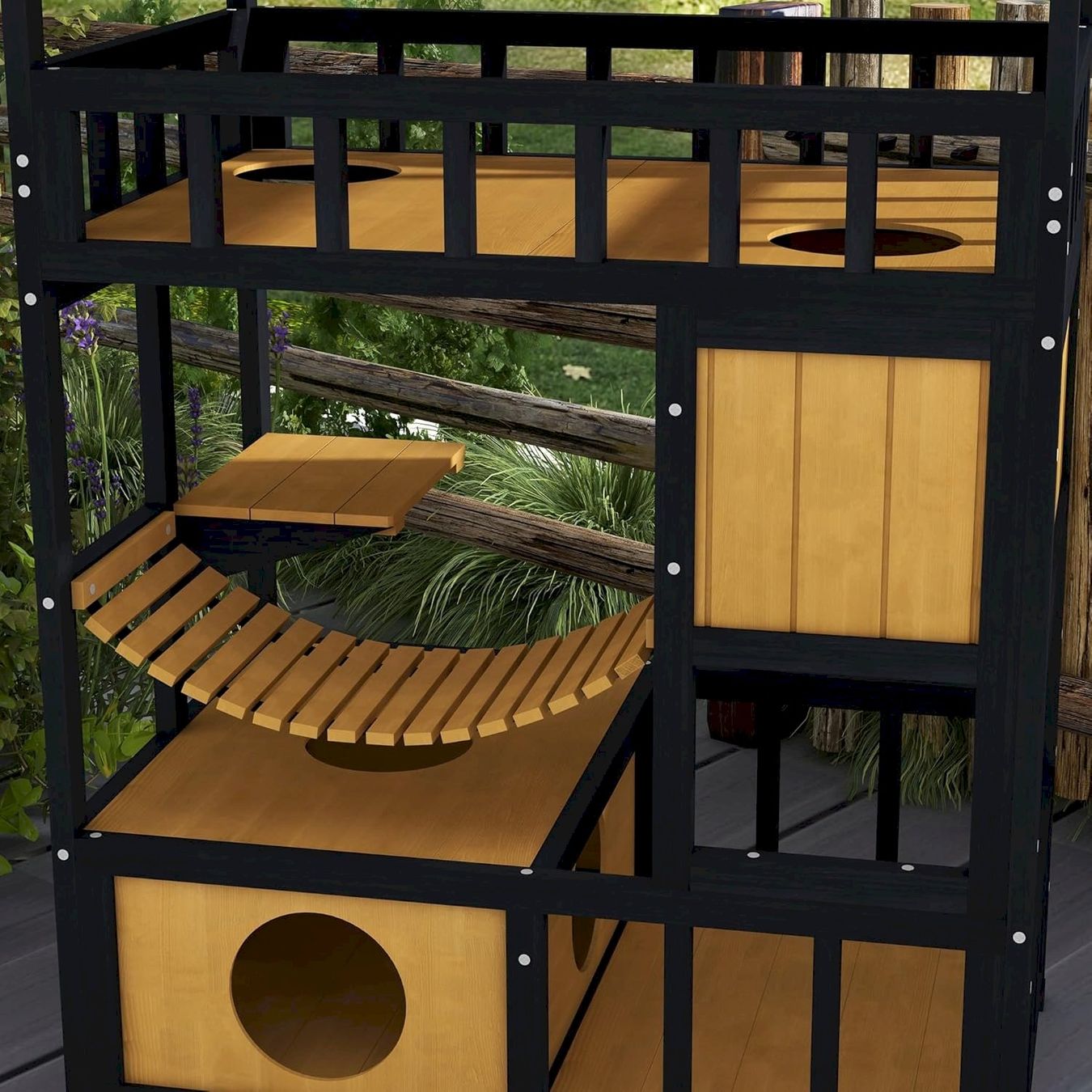 Altro in Accessori per animali: PawHut Katzenhaus mit Plattformen – Nuovo e nell'imballaggio originale da Bottighofen venduto da zaap 7