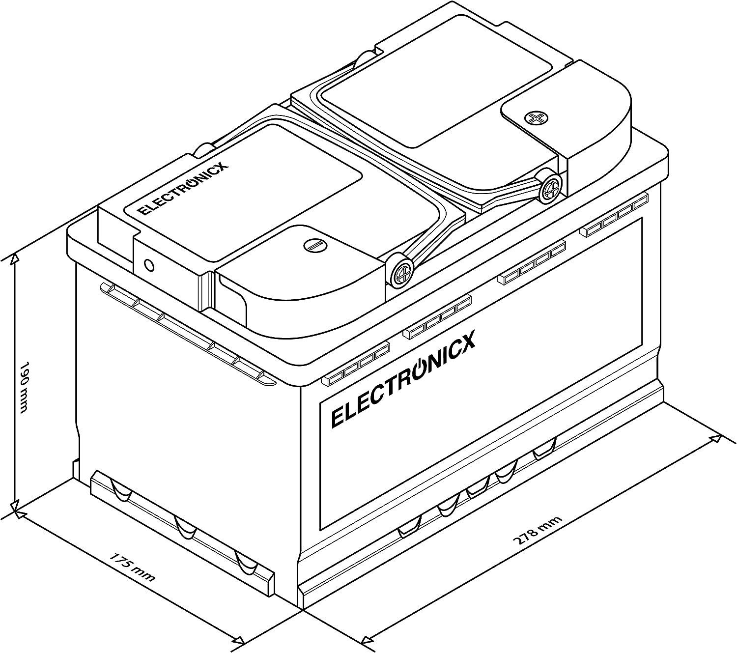 Batterie: Electronicx Caravan Batterie 100 AH 12V – Nuovo e nell'imballaggio originale da Bottighofen venduto da zaap 1