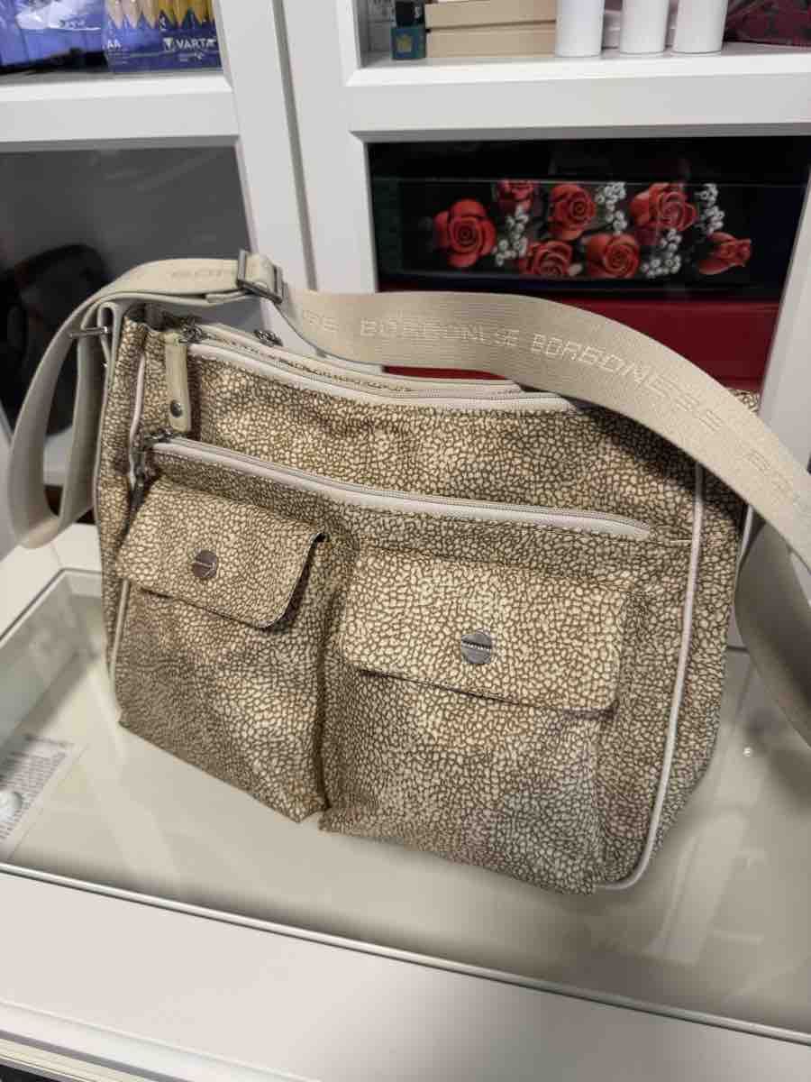 Borbonese Taschen für Damen: Borbonese Handbag, Beige Pattern, Acceptable – Gebraucht aus Viganello von NicodemusRoger