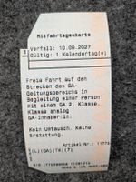SBB Mitfahrtageskarte gültig bis 10.09.2027 - nur Abholung 