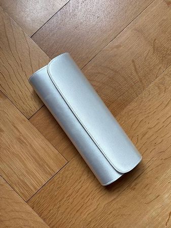 Clutch weiss seidig-glänzend
