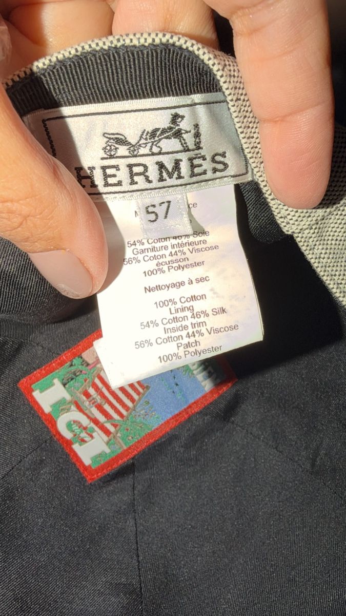 Hermès Chapeaux, bonnets & casquettes: Hermes gray cotton cap  – Neuf (Voir description) à Genève par val_rp9x 6