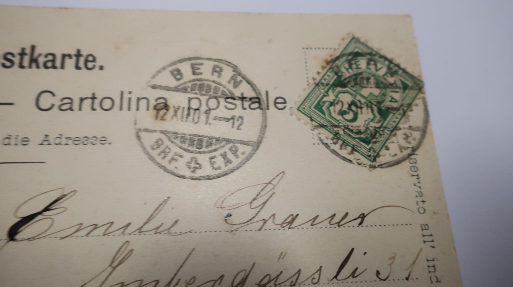 Ansichtskarten: Le Pont  1901 – Gebraucht aus Cormoret von Pascalll2001 8