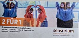 Bon 2FÜR1 SENSORIUM, WALKRINGEN   bis 31.8.2026