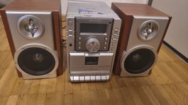Sharp Micro-Stereoanlage, CD (MP3), Kassette & Radio