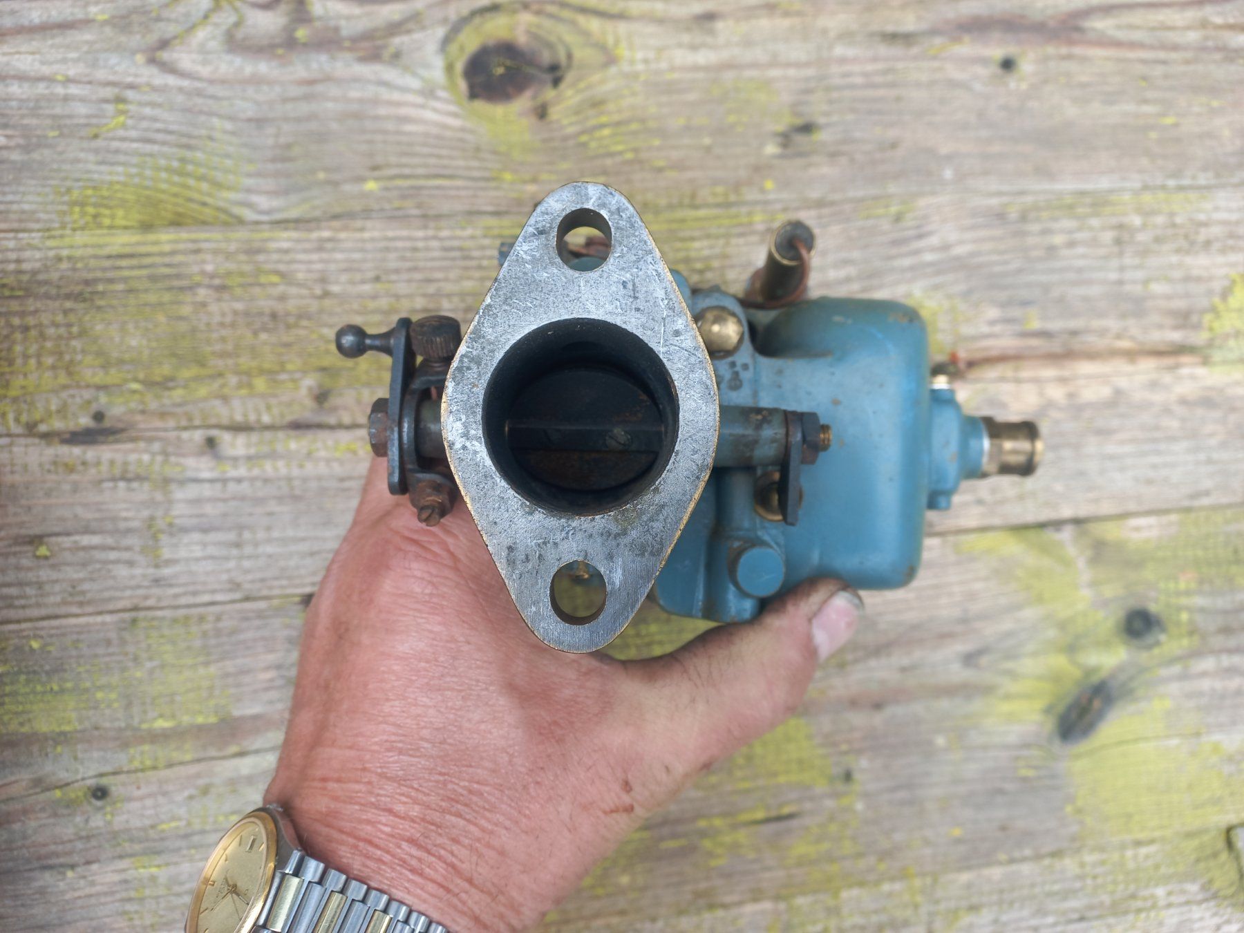 Tutti pezzi di ricambio auto: rarer Oldtimer Messing / Bronze Vergaser WEBER Tipo 36 DR3 – Usato da Dulliken venduto da Dullikenlerchclassic 4