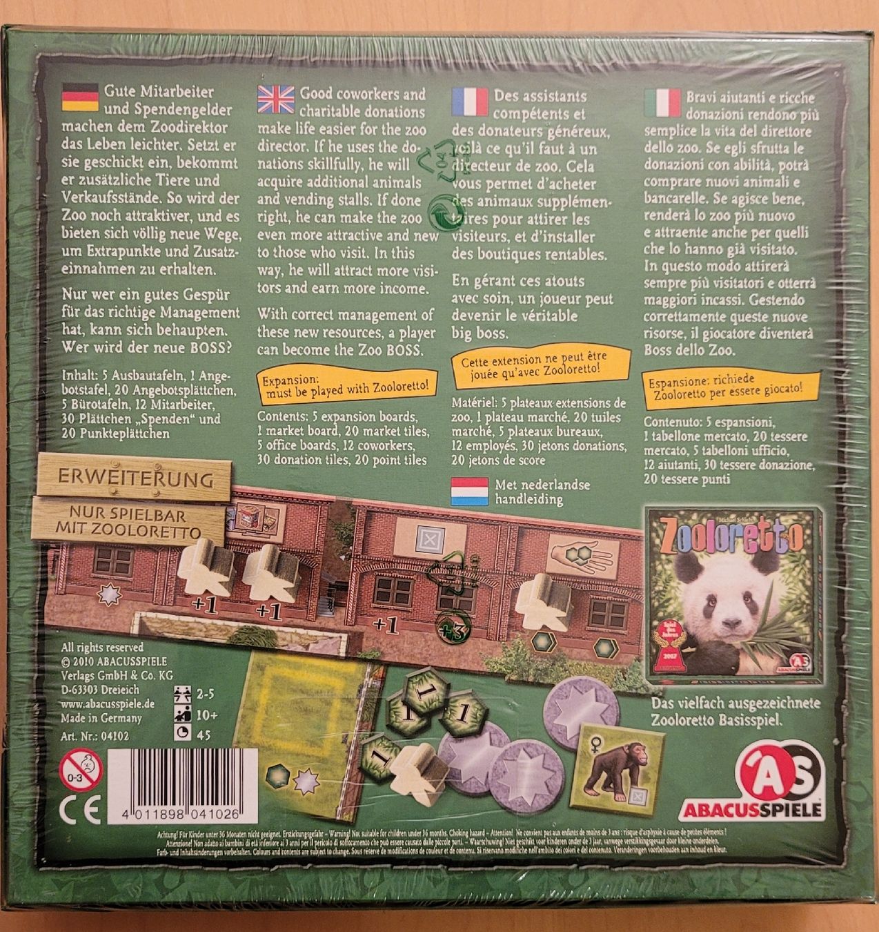 Giochi: Zooloretto + Aquaretto + Erweiterung - Brettspiel – Nuovo (secondo la descrizione) da Madiswil venduto da Laubfleck 3