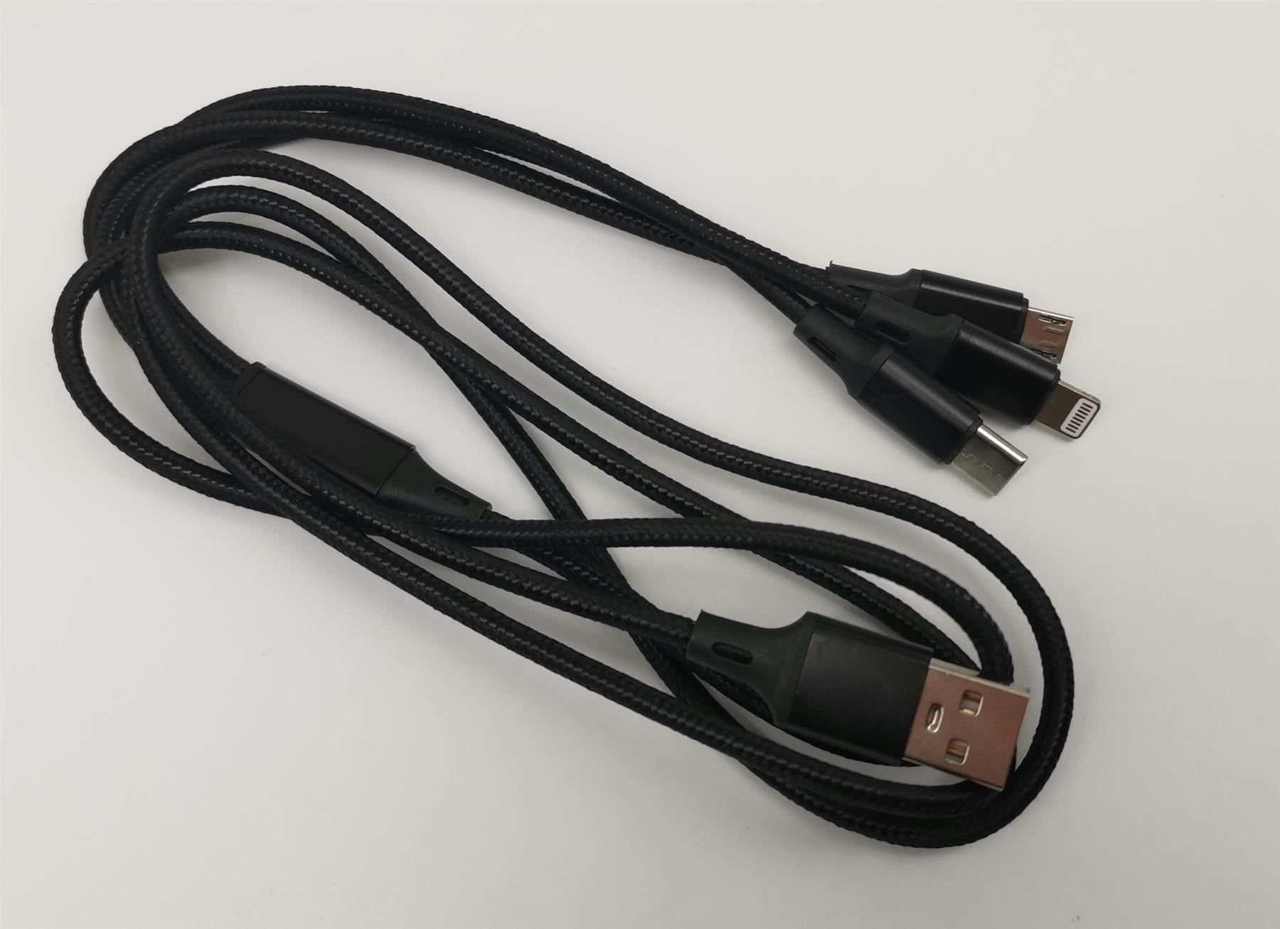 Cavi: Multi-USB-Ladekabel 1.2m (3 in 1) – Nuovo (secondo la descrizione) da Niederglatt ZH venduto da K1r7 1