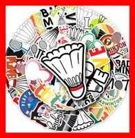 Badminton Federball Racket Netz Sport 50 tlg Stickerset