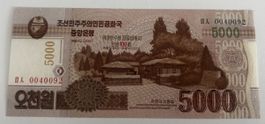 Korea 5000 Won 2013 Neuwertig