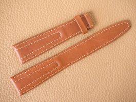 neu & sportlich Uhrenband Leder 18mm NOS weisse Kontrastnaht