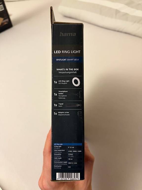 Lampen: Hama LED Ringlicht mit Stativ – Neu und originalverpackt aus Erlen von Nussi-59 3