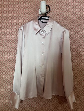 Bluse mit Seidenanteil Gr XS