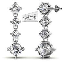 Ohrring, Kreole mit Swarovski Elements