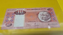 Angola 10 Kwanzas Banknote, Jahrgang 1999,