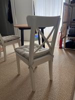 Gratis: 2 IKEA INGOLF Stühle weiss inkl. Sitzkissen