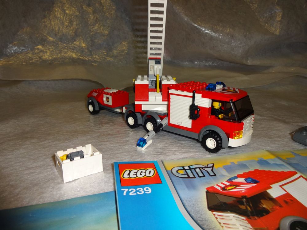 Lego 7239 Feuerwehrauto und Boot und Anhänger | Kaufen auf Ricardo
