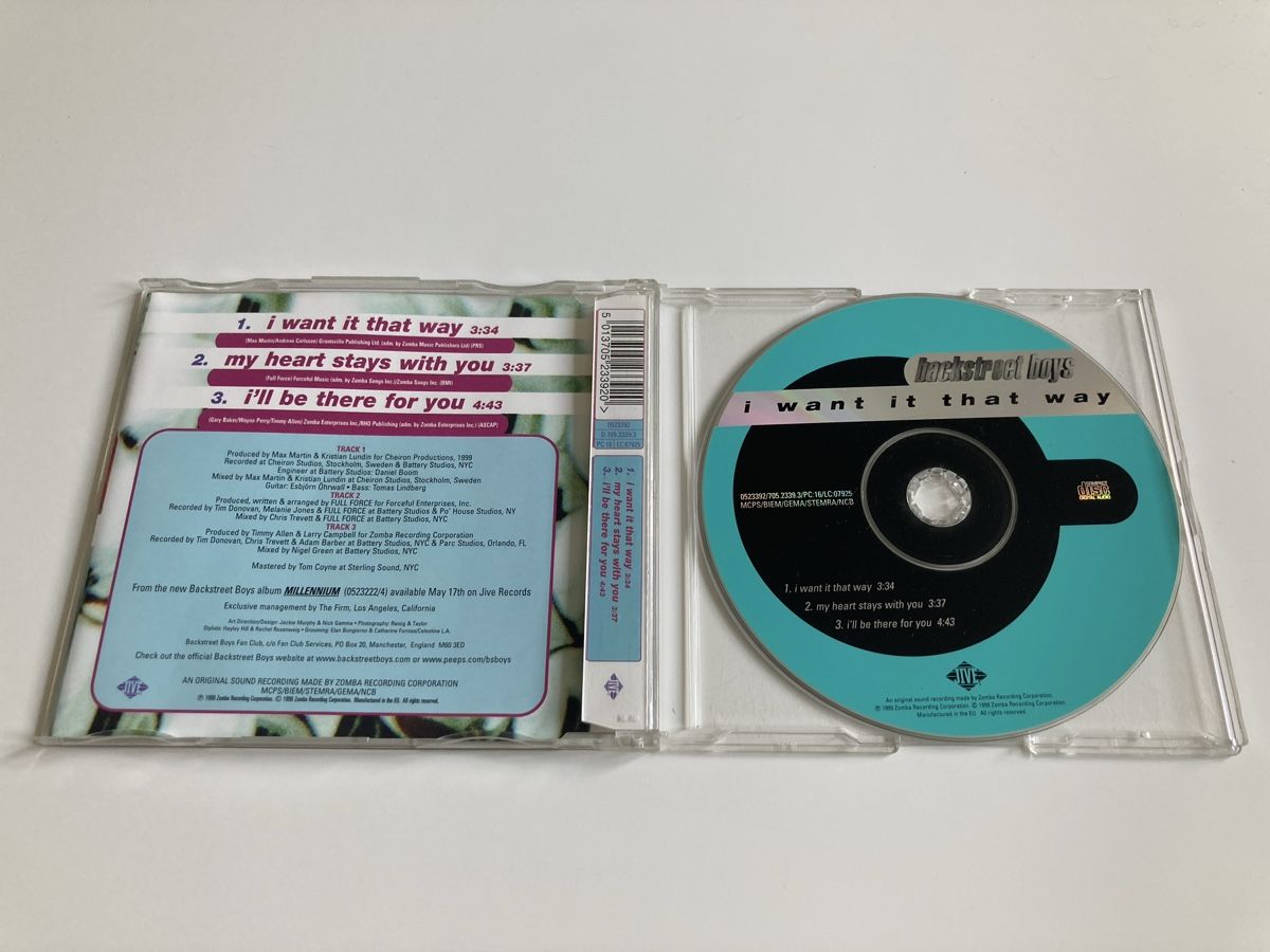 CD: Backstreet Boys - I Want It That Way CD – Usato da Biel/Bienne venduto da almercaa 1