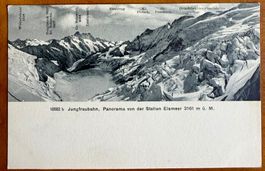 Jngfraubahn - Panorama von der Station Eismeer - AK