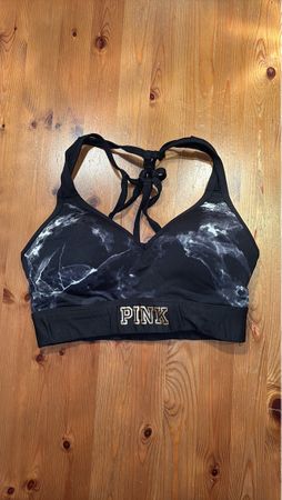PINK Sport BH mit Marmorprint, Grösse S