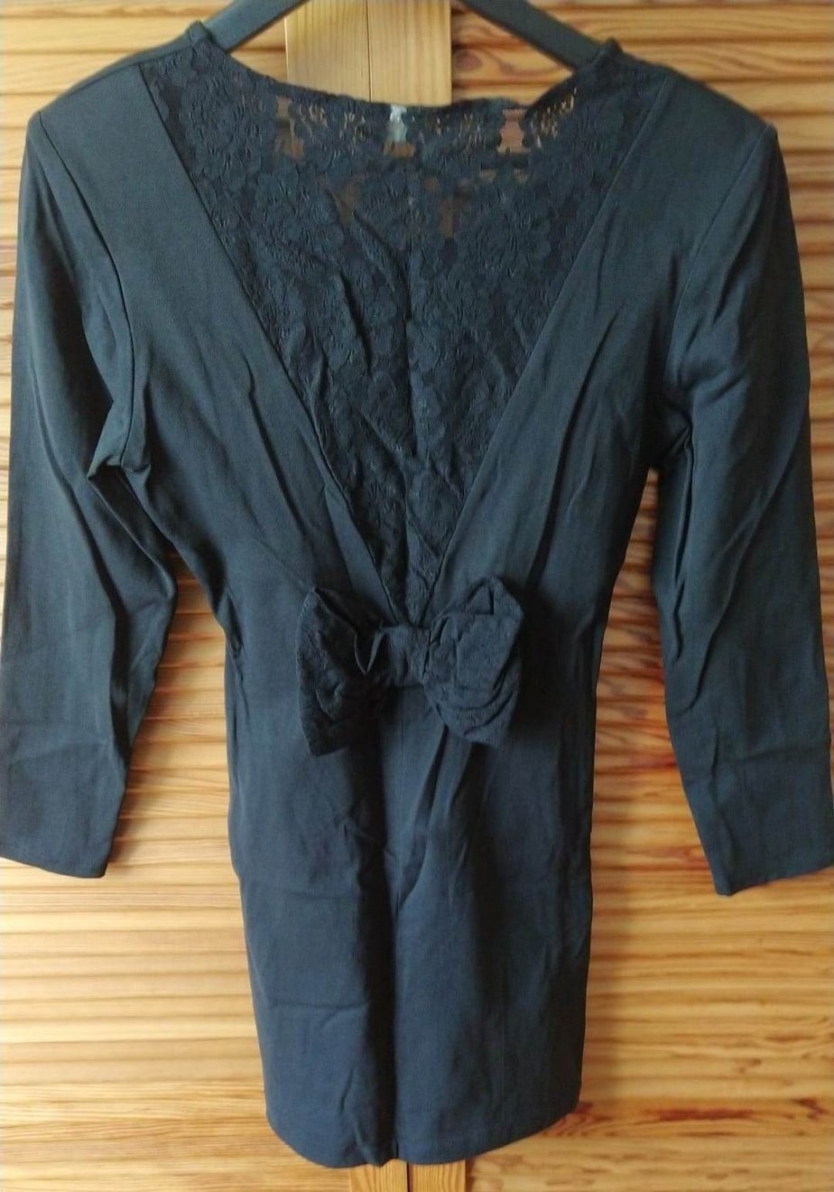 Kleider: Kleid mit Spitzenrücken, Schwarz - Grösse 40 - – Neu (gemäss Beschreibung) aus Zürich von 1980ale 1