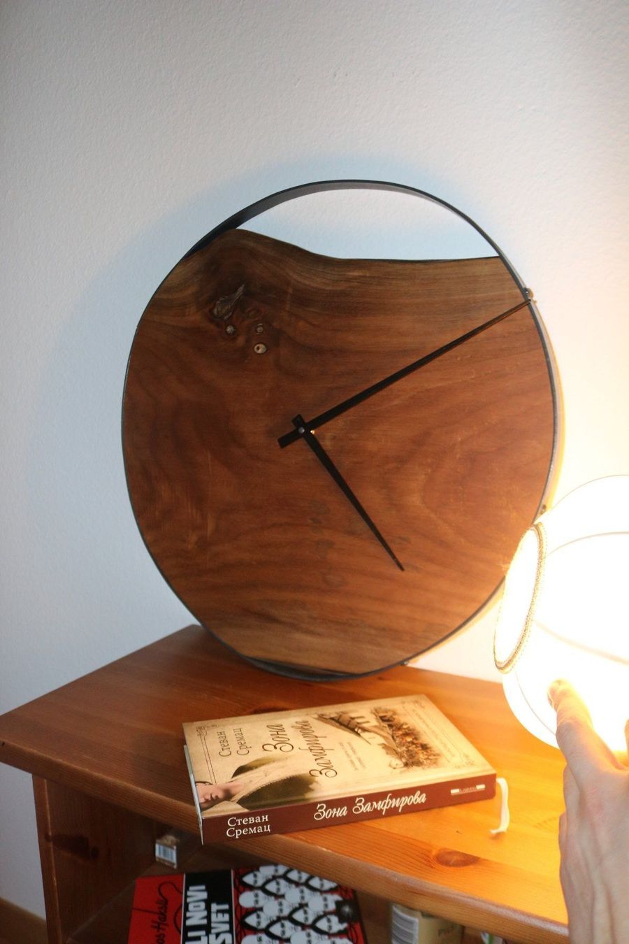 Xilografie: Wanduhr aus Holz & Metal Custom – Nuovo e nell'imballaggio originale da Zürich venduto da Miki_Schreiner 3