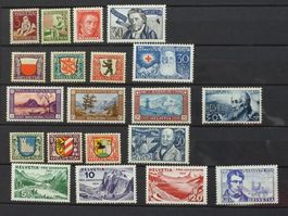 Pro Juventute 1927-31 J41-60 **