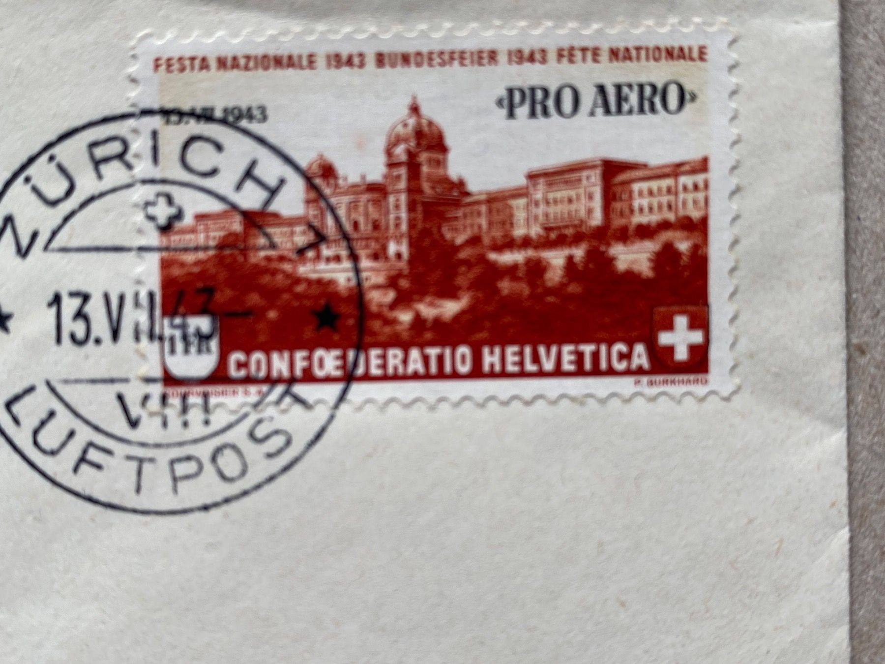 Tutti i francobolli: F36, ET Brief Zürich Bern – Usato da Aarau venduto da hilde47 1