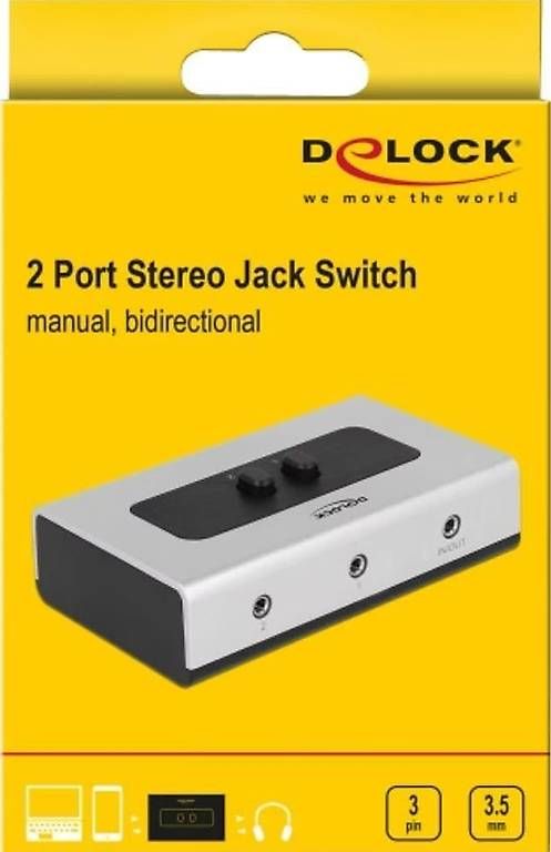 Lecteurs & Adaptateurs: Delock 2Port 3.5mm Klinke Switchbox – D'occasion à Muttenz par weg_tp6d 3