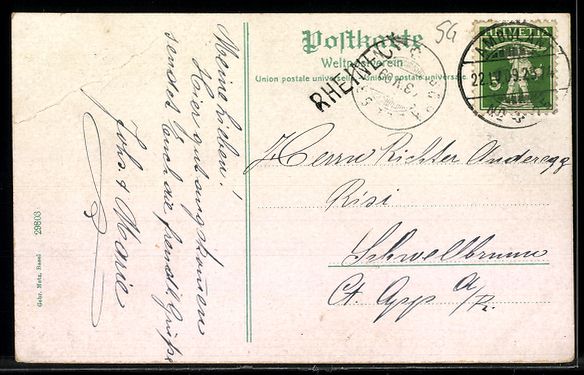 Ansichtskarten: AK Thal, Ortsansicht mit Bodensee – Gebraucht aus Berlin von bartko-reher 1