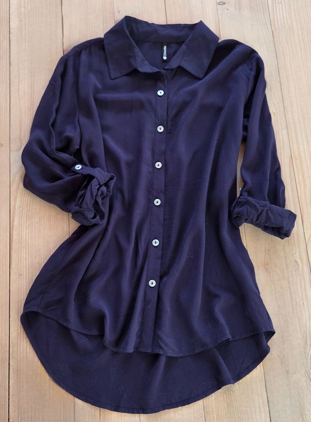 Camicette: Bluse elegant,dunkelblau,angenehmer Stoff,Gr.S – Nuovo (secondo la descrizione) da Siblingen venduto da Vany_McDougall 4