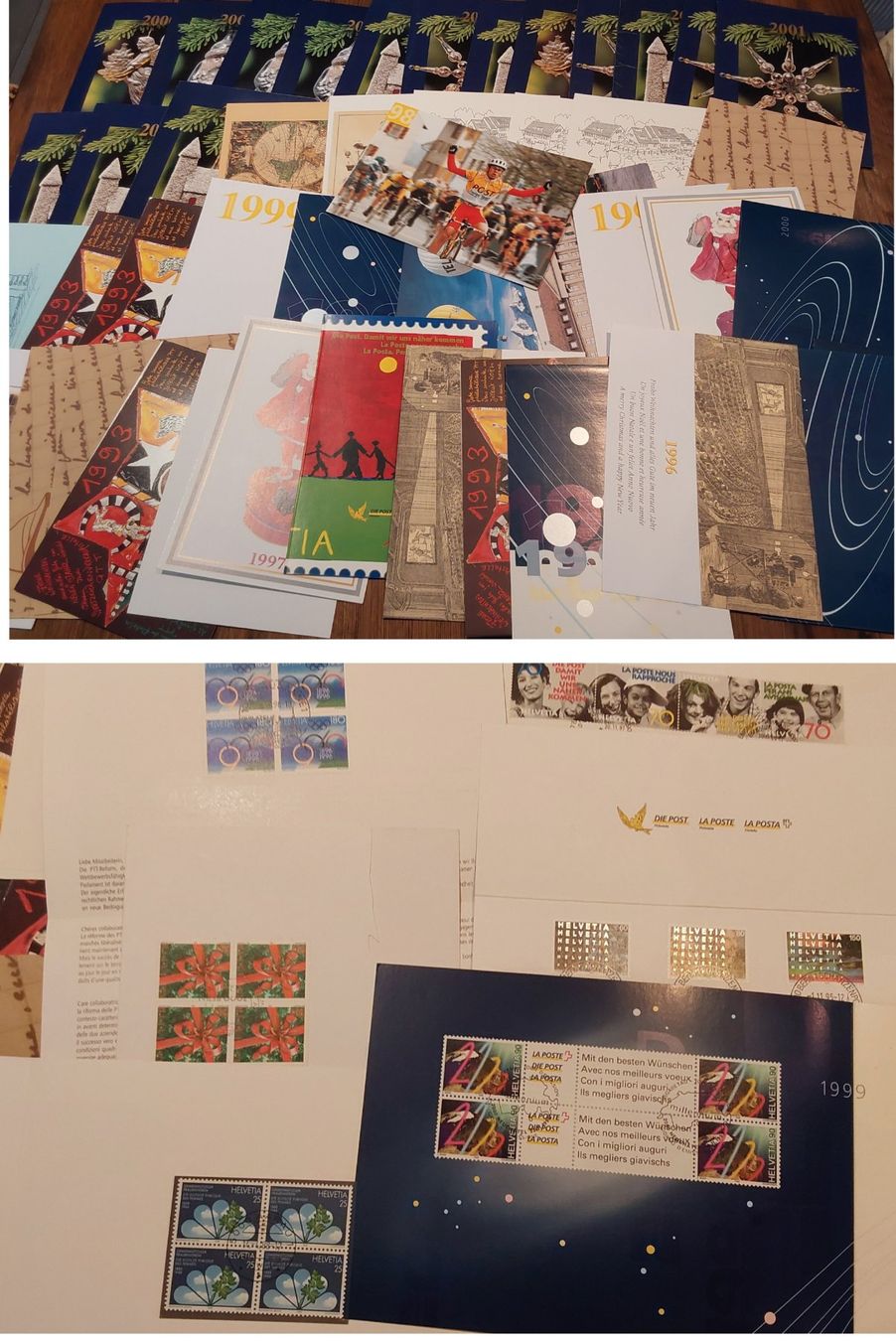 Tutti i francobolli: Ü. 200 Stk. CH Weihnachtskarten, Folders etc. – Usato da Münchwilen AG venduto da Nesar 3