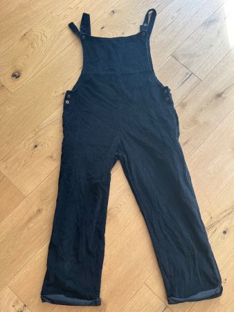 Kaya Wear Cord-Latzhose Boho Ethno Dungarees Schwarz
