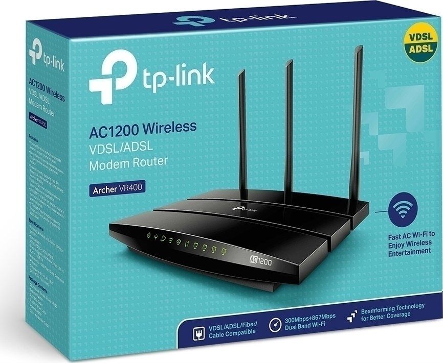 TP-Link Modem & Router: TP-Link Archer VR400 WLAN Router AC1200 Wireless – Usato da Zürich venduto da daromat
