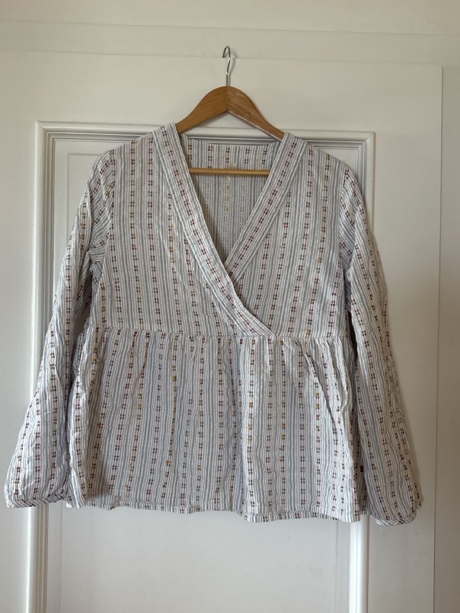Blusen: I CODE chemisier blanc coton M/L – Gebraucht aus Arbaz von nin_zqc6