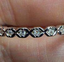 Bague argent avec diamants de moissanite certifiés GRA