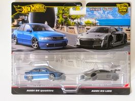 Hot Wheels Premium 2 Pack / Audi S4 Quattro & Audi R8 LMS