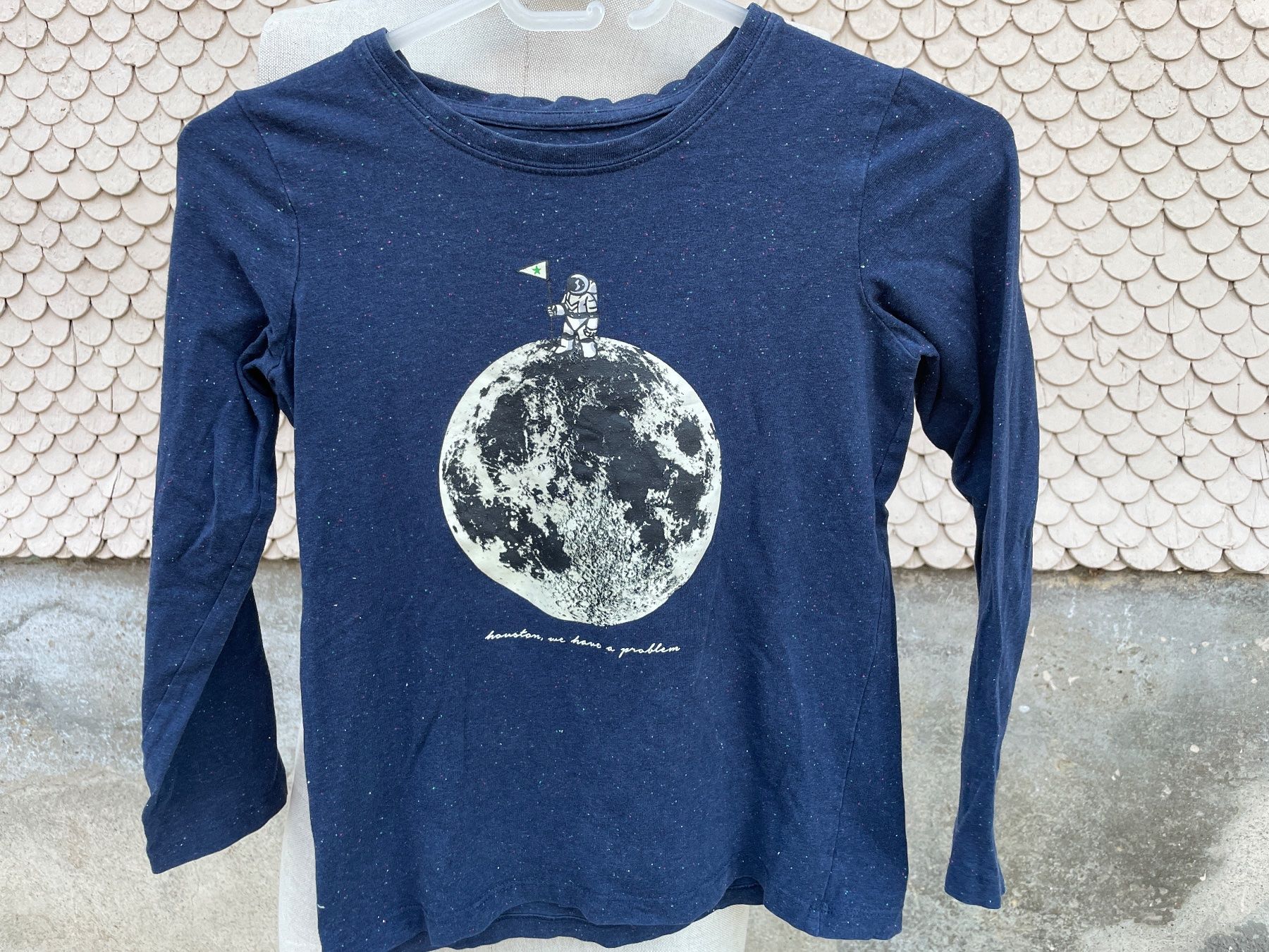 Tchibo T-shirt: TCHIBO Longsleeve Shirt "Houston, We Have A Problem" 134/140 – Usato da Frasnacht venduto da GracyStore