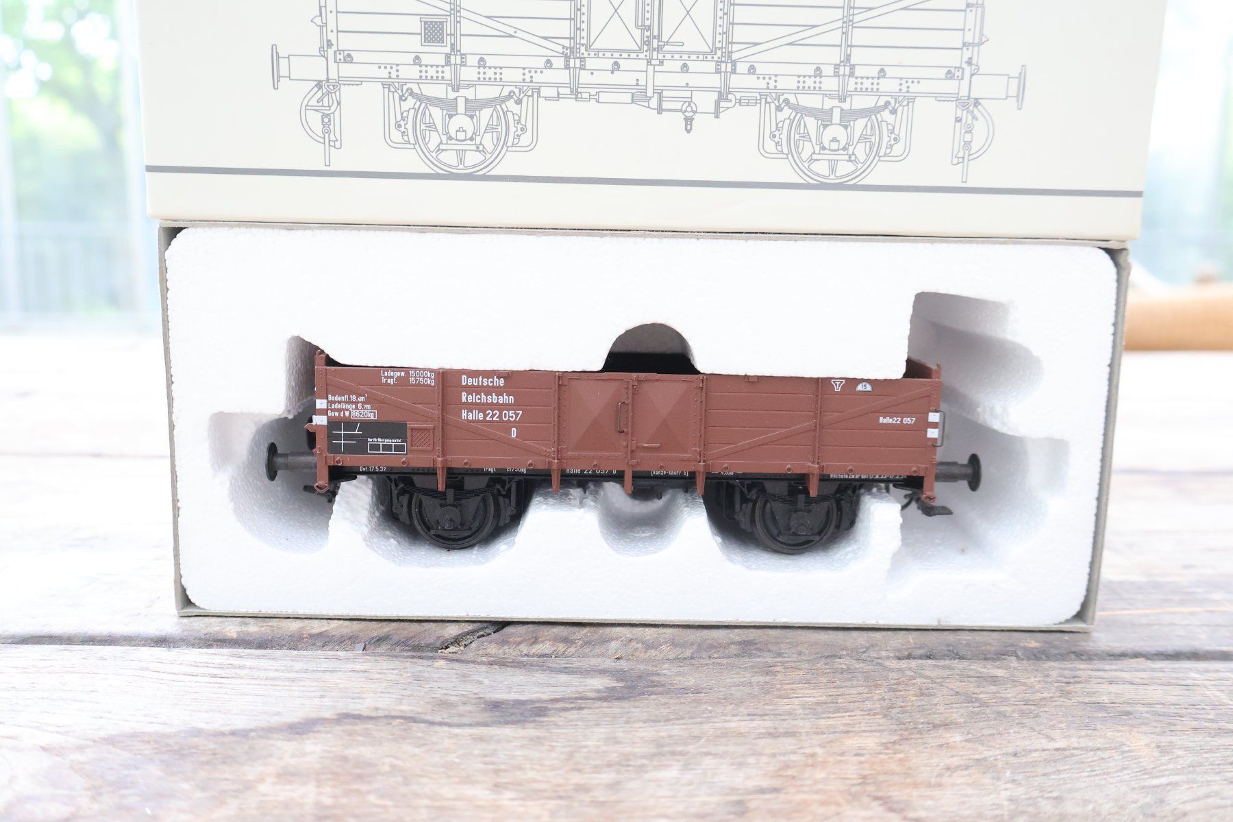 Modellini di ferrovie: Scale Models DR Hochbordwagen - Spur 0 Top Modell – Usato da Winterthur venduto da Monstera 5
