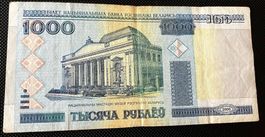 Weissrussland 1000 Rubel 2000 Serie 6531764 !!
