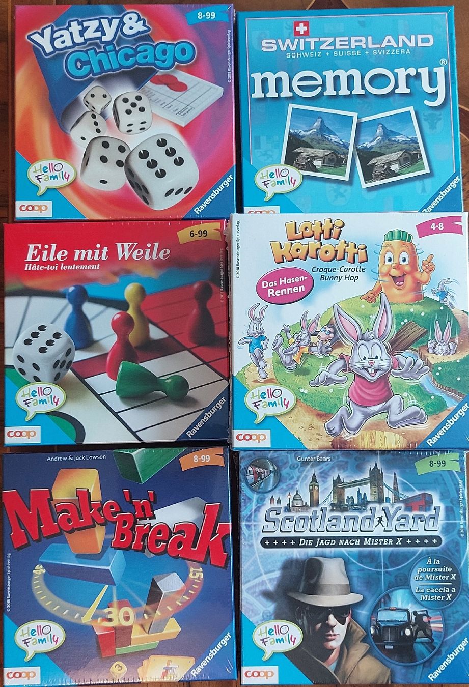 Ravensburger Giochi: Diverse Spiele von Ravensburger, 6 Stück, im Reiseformat – Nuovo e nell'imballaggio originale da Baar venduto da Mango347