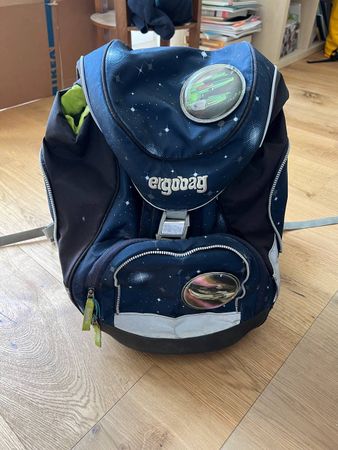 Ergobag Thek/Schulranzen Weltraum/Rakete (dunkelblau)