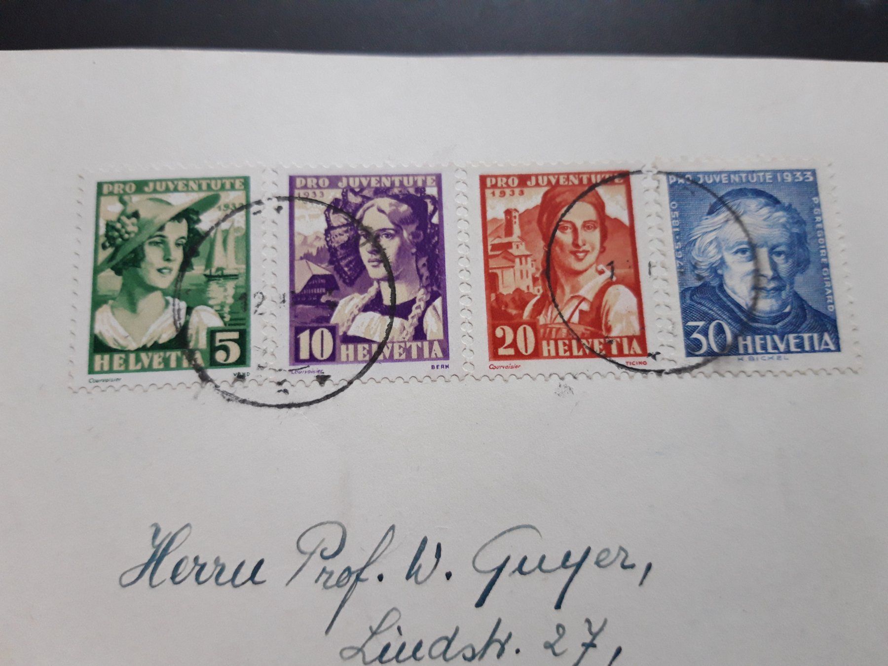 Cartoline: Karte mit Serie PJ 1933 # – Usato da Wattenwil venduto da paku48 1