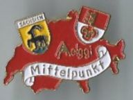 Schweiz Mittelpunkt Aelggi Sachsen, Pin